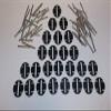 Greenhills Tinned Copper Braids x 50 & Braid Plates x 25 for Scalextric - New - G2070 view 1