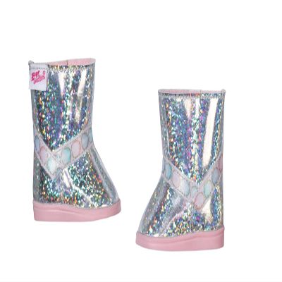 BABY born Winter Boots Low for 43cm Dolls - Easy for Small Hands, Creative Play Promotes Empathy & Social Skills - for Toddlers 3 Years & Up - Includes Shoes with Pink Soles