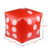 11.8" Jumbo Inflatable Dice, 2pack Outdoor Fun Giant Inflatable Dice Set and 12mm 10pcs Dice for Indoor and Outdoor Broad Game, Ludo and Pool Party (Red) view 2