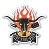 Pack of 6-2" Stickers -3 Pack - BBQ Meat Fire Beer Sticker view 1