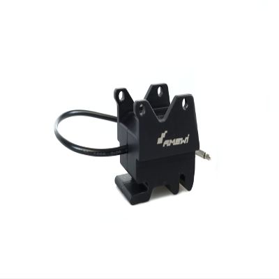 Amewi 28367 Electronic Quick-Change System for Excavator 1:14, CNC Aluminium, Made in Germany, Black