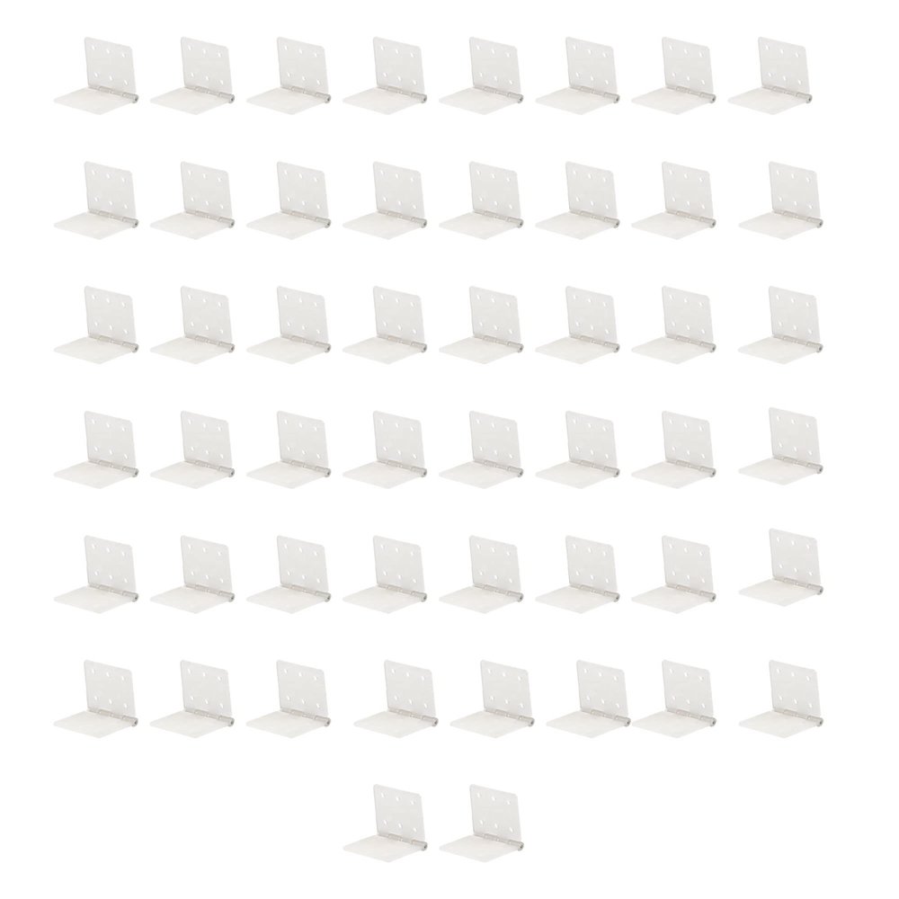 bstinay 50Pcs 16x28mm RC Airplane Pinned Hinge Model Aircraft Plane Parts Replacement