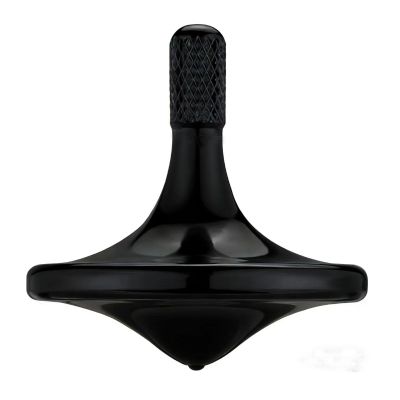 CHEETOP Precision Metal Spinning Top, Spin Smooth for A Long Time, Best Spin Time Over 8 Minutes, Perfect Balance Well Made EDC Desktop Gyro Toy for Office for Adults | Unique Gift (Black)
