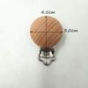 Arakierst 10pcs Natural Beech Wood Suspender Clips Holder Fixed 30mm Wooden Pacifier Clips Charm Antique DIY Beading Pacifier Chain Accessory view 2