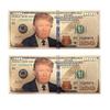 blinkee Two Pack 100 USD President Donald Trump Collectible Gold Plated Fake Bank Note view 1