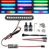 RC LED Light Bar Roof Lamp Headlight Tail Light Kit Bumper Compatible with Traxxas RC Car Truck Crawler Tamiya Losi HPI Rustler Axial Police (100mm 1 Bar) view 1