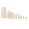 Kisangel 10Pcs DIY Wooden Russian Nesting Dolls - Unfinished Matryoshka Dolls for Crafting Perfect for Kids and Holiday Decorations view 1