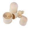 Kisangel 10Pcs DIY Wooden Russian Nesting Dolls - Unfinished Matryoshka Dolls for Crafting Perfect for Kids and Holiday Decorations view 2