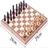 HAOMINGTIAN Chess Set Classic 3-in-1 Folding Wooden Chess Set Portable Chessboard Game with Inner Storage Rack Portable Folding Travel Board Game for Kids and Adults Haoman ( Size : 2924cm ) view 3