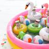 Inflatable Drink Holder, 25 Pack Pool Drink Floats Inflatable Cup Holders + 1 Hand Pump, Drink Floaties for Swimming Pool Party view 2