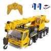 WEECOC RC Crane Construction Tractor Remote Control Large Crane Truck wiht Light and Sound Rechargeable Electronics Hobby Toys for Kids Boys Child (Yellow) view 1