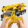 WEECOC RC Crane Construction Tractor Remote Control Large Crane Truck wiht Light and Sound Rechargeable Electronics Hobby Toys for Kids Boys Child (Yellow) view 2