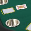 Koreyosh Folding Casino Poker Table - 48'' Texas Hold'em Game Table with Stainless Steel Cup Holder view 2