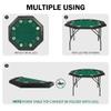 Koreyosh Folding Casino Poker Table - 48'' Texas Hold'em Game Table with Stainless Steel Cup Holder view 4