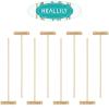 HEALLILY 8pcs Mini Zen Garden Rake Tabletop Rock Garden Sandbox Tools Kits Japanese Desktop Meditation Sand Box Accessories view 3