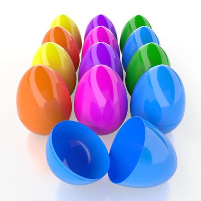 6 Inch Jumbo Fillable Easter Eggs, (12 pack) Colorful Bright Plastic Easter Eggs, Perfect for Easter Egg Hunt, Surprise Egg, Easter Hunt, Assorted Colors, 6" Giant Fillable Eggs (12-Pack)