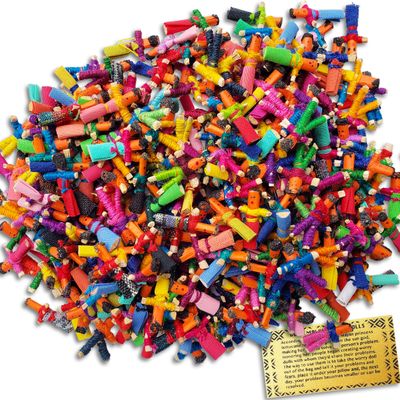 52 150 Worry Dolls in Bulk from Guatemala - Girls and Boys - Worry Doll - Guatemalan Dolls - Mayan - Trouble - Anxiety - People - Mexican - (1 in) (150 Pack)