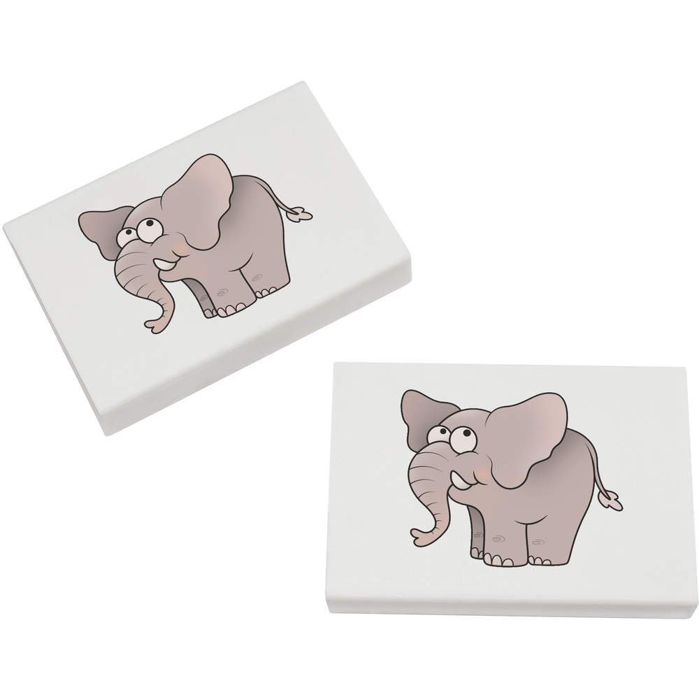 Azeeda 2 x 45mm 'Elephant' Erasers/Rubbers (ER00026619)