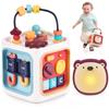 iPlay, iLearn Baby Learning Activity Cube, Montessori Sensory Toys for Toddlers 1-3, Infant Educational Busy Center, Travel Carseat Toy, Birthday Gifts for 6 9 12 18 Month, 1 2 3 Year Old Boys Girls view 1