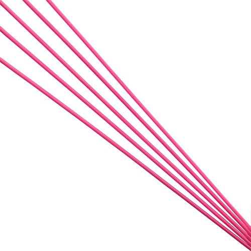 Fluorescent Red Antenna Pipe 3.15x1.7x380mm 5PCS for RC Car Buggy Truck Racing Speed Boat Scale Model Ship