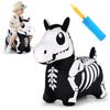 iPlay, iLearn Bouncy Pals Skeleton Hopping Horse, Toddler Bouncing Animal Toys, Inflatable Plush Bounce Hopper, Kid Indoor Ride On Bouncer, Halloween Birthday Gifts 18 Months 2 3 4 5 Year Old Boy Girl view 1