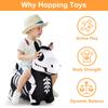 iPlay, iLearn Bouncy Pals Skeleton Hopping Horse, Toddler Bouncing Animal Toys, Inflatable Plush Bounce Hopper, Kid Indoor Ride On Bouncer, Halloween Birthday Gifts 18 Months 2 3 4 5 Year Old Boy Girl view 2