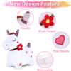 iPlay, iLearn Bouncy Pals White Hopping Horse, Inflatable Bouncing Animal Hopper Toy W/Pump, Plush Ride on Bouncer, Indoor Outdoor Birthday Gifts for 18 24 Month 2 3 4 5 Year Old Toddler Kid Boy Girl view 3