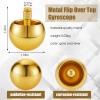 Skylety 2 Pieces Metal Spinning Top Aluminum Flip Over Top Spinner Gyroscope Stainless Steel Toy for Adults Kill Time Stress Anxiety Gift(Gold, Silver) view 2