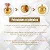 Skylety 2 Pieces Metal Spinning Top Aluminum Flip Over Top Spinner Gyroscope Stainless Steel Toy for Adults Kill Time Stress Anxiety Gift(Gold, Silver) view 4
