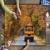 1000 Piece School Bus Large Piece Jigsaw Puzzles for Adults Educational Toy for Kids Creative Games Entertainment Wooden Puzzles Home Decor view 2