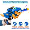 2-Pack Dinosaur Toy Guns Compatible with Nerf, Easter Kids Gifts & Easter Basket Stuffers for Toddler Boys Ages 3 4 5 6 7 8, Dino Toy Guns with Light & Sound, 20 Foam Darts view 4