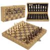 15 Inch Chess Set, Magnetic Chess Borad Classic Chess Game Set with Pieces Storage for Family Game Night Ideal Chiristams Gift for Families view 3