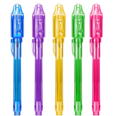 STENDA Invisible Spy Ink Pen 5 PCS, With UV Pen Light, Party Favors for Kids 8-12, Stocking Stuffers for Christmas, provide Thanksgiving, Halloween for Boys Girls Goodie Bag