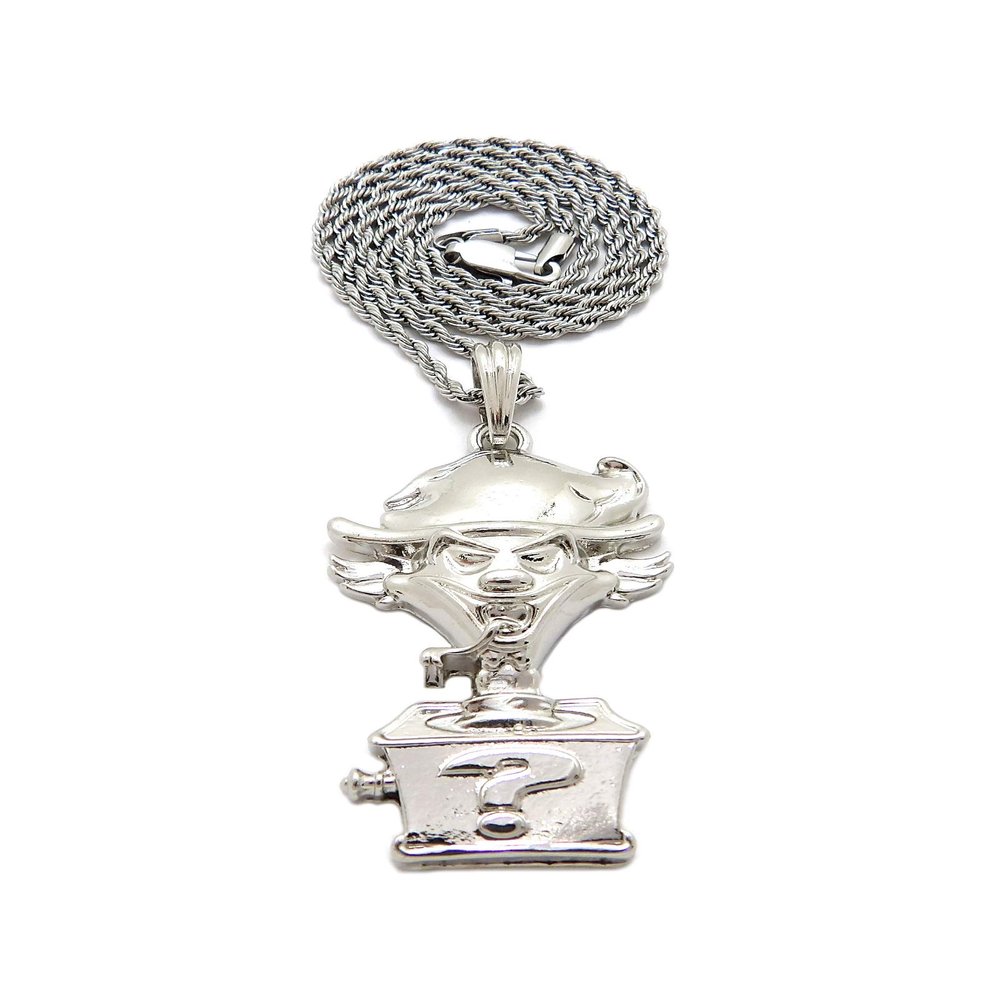 Insane Clown Posse Joker Cards ICP Pendant 2mm 18" 20" 24" Stainless Steel Rope Chain Necklace (20, RC4245)