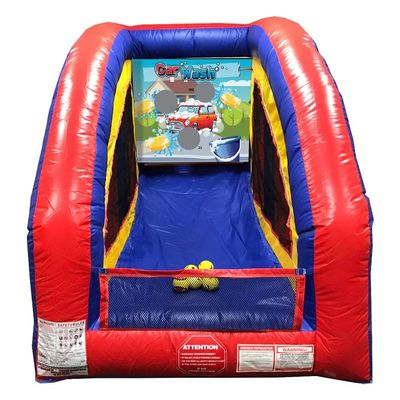 Car Wash Ultralite Sealed Air Frame Game | Ball and Bag Toss | Includes Frame, Panel, Built-in Blower, Balls, and Bag | for Backyards, Carnivals, Schools, Birthday Parties