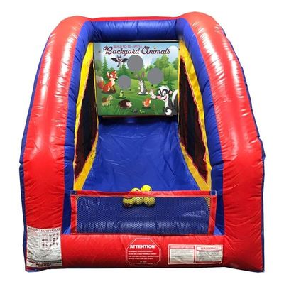 Backyard Animals Ultralite Sealed Air Frame Game | Ball and Bag Toss | Includes Frame, Panel, Built-in Blower, Balls, and Bag | for Backyards, Carnivals, Schools, Birthday Parties