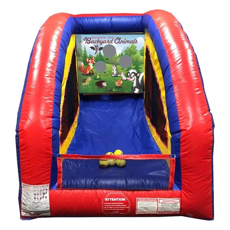 Backyard Animals Ultralite Sealed Air Frame Game | Ball and Bag Toss | Includes Frame, Panel, Built-in Blower, Balls, and Bag | for Backyards, Carnivals, Schools, Birthday Parties