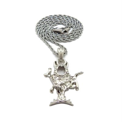 Insane Clown Posse Joker Cards ICP Pendant 2mm 18" 20" 24" Stainless Steel Rope Chain Necklace (24, RC4244)