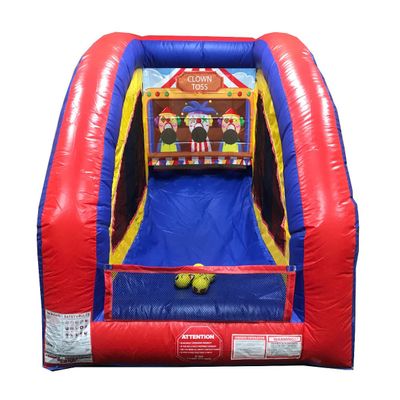 Clown Toss Ultralite Sealed Air Frame Game | Ball and Bag Toss | Includes Frame, Panel, Built-in Blower, Balls, and Bag | for Backyards, Carnivals, Schools, Birthday Parties