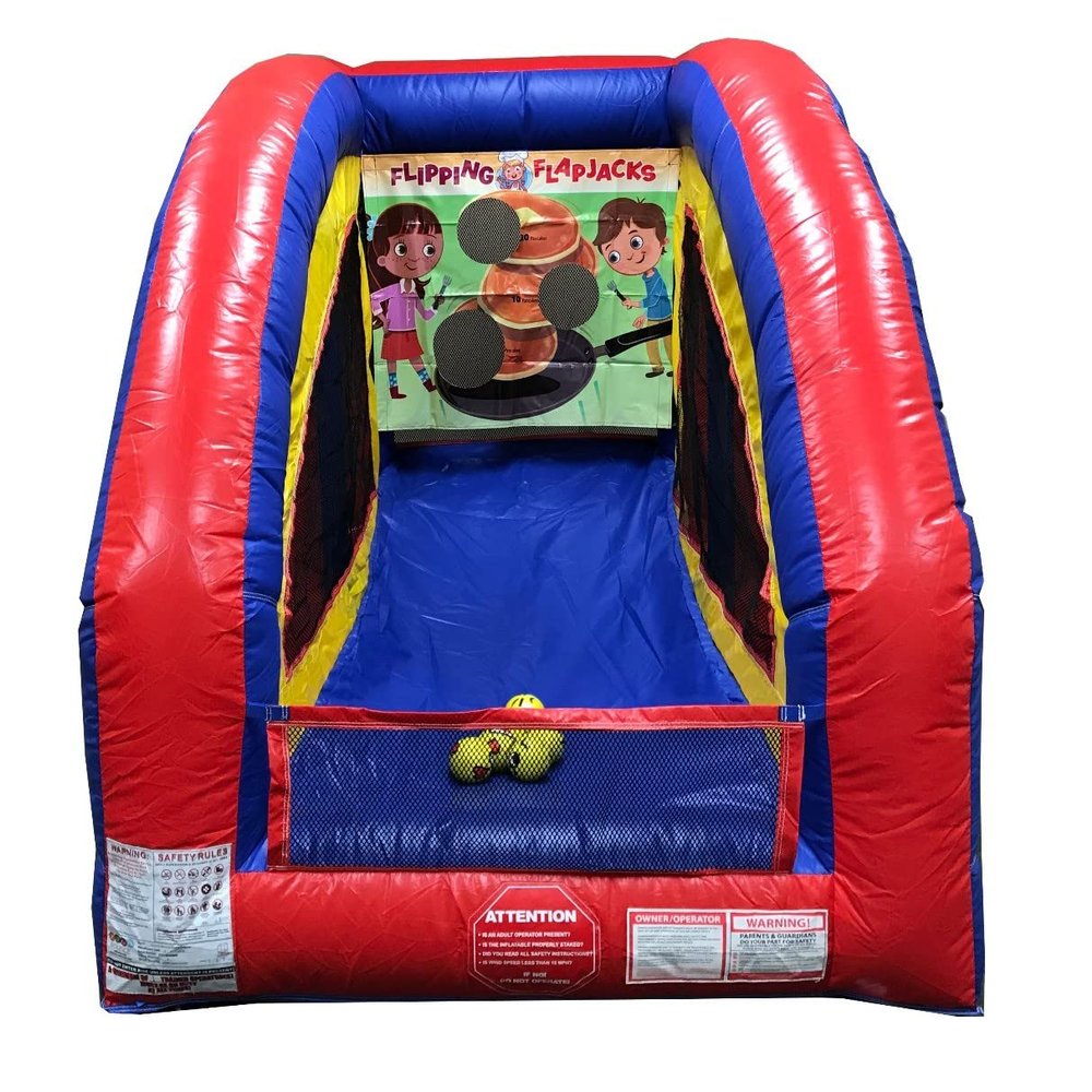 Flipping Flapjacks Ultralite Sealed Air Frame Game | Ball and Bag Toss | Includes Frame, Panel, Built-in Blower, Balls, and Bag | for Backyards, Carnivals, Schools, Birthday Parties