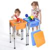 Special Supplies Sensory Activity Table for Kids and Toddlers -with Plastic Buckets and Beach Toys for Interactive Learning - Water, Sand, and STEM Play (Two Buckets - Orange + Blue) view 1