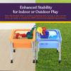 Special Supplies Sensory Activity Table for Kids and Toddlers -with Plastic Buckets and Beach Toys for Interactive Learning - Water, Sand, and STEM Play (Two Buckets - Orange + Blue) view 3
