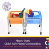 Special Supplies Sensory Activity Table for Kids and Toddlers -with Plastic Buckets and Beach Toys for Interactive Learning - Water, Sand, and STEM Play (Two Buckets - Orange + Blue) view 4