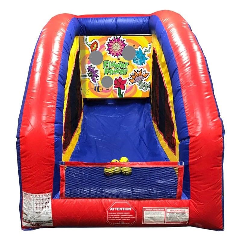 Flower Power Ultralite Sealed Air Frame Game | Ball and Bag Toss | Includes Frame, Panel, Built-in Blower, Balls, and Bag | for Backyards, Carnivals, Schools, Birthday Parties