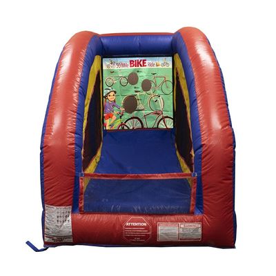 50 Mile Bike Ride Ultralite Sealed Air Frame Game | Ball and Bag Toss | Includes Frame, Panel, Built-in Blower, Balls, and Bag | for Backyards, Carnivals, Schools, Birthday Parties