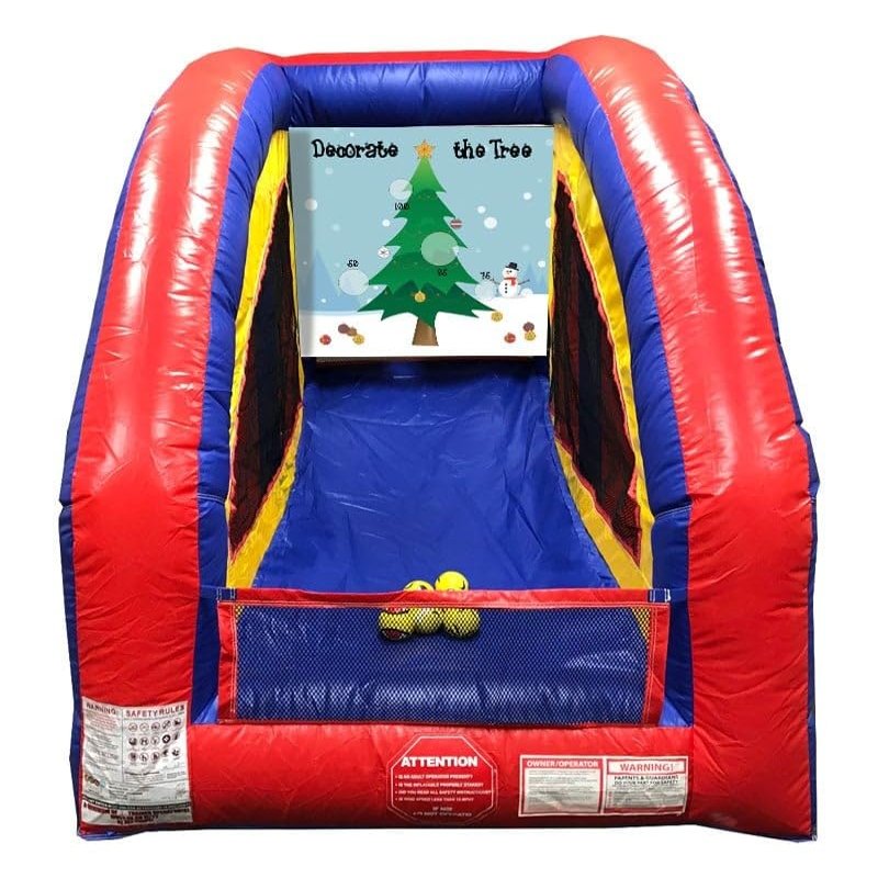 Decorate The Tree Ultralite Sealed Air Frame Game | Ball and Bag Toss | Includes Frame, Panel, Built-in Blower, Balls, and Bag | for Backyards, Carnivals, Schools, Birthday Parties