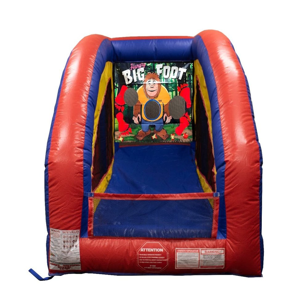 Bigfoot Ultralite Sealed Air Frame Game | Ball and Bag Toss | Includes Frame, Panel, Built-in Blower, Balls, and Bag | for Backyards, Carnivals, Schools, Birthday Parties