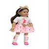 American Fashion World Sparkling Pink Bunny Easter Tutu for 18-Inch Dolls | Premium Quality & Trendy Design | Dolls Clothes | Outfit Fashions for Dolls for Popular Brands view 1