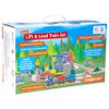 Wooden Train Set Kids Lift & Load Magnetic Crane Helicopter Semi Truck Shipping Containers Diesel Engine STEM Construction Playset Compatible with Thomas Brio Wooden Railway Toy for Toddlers Starter view 4