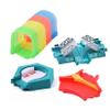 QUOXO Toy Track Accessory Combination Replacement Only, Tunnel,Intersaction Bridge, Y Cross and Rotation Disk Tracks Cars Accessories view 1